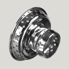 XW455 Chrome Centre - 72 Spoke